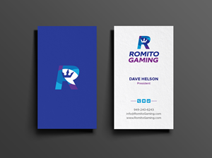 Business Card Design by DesignShout for Romito Gaming, LLC | Design: #31111954