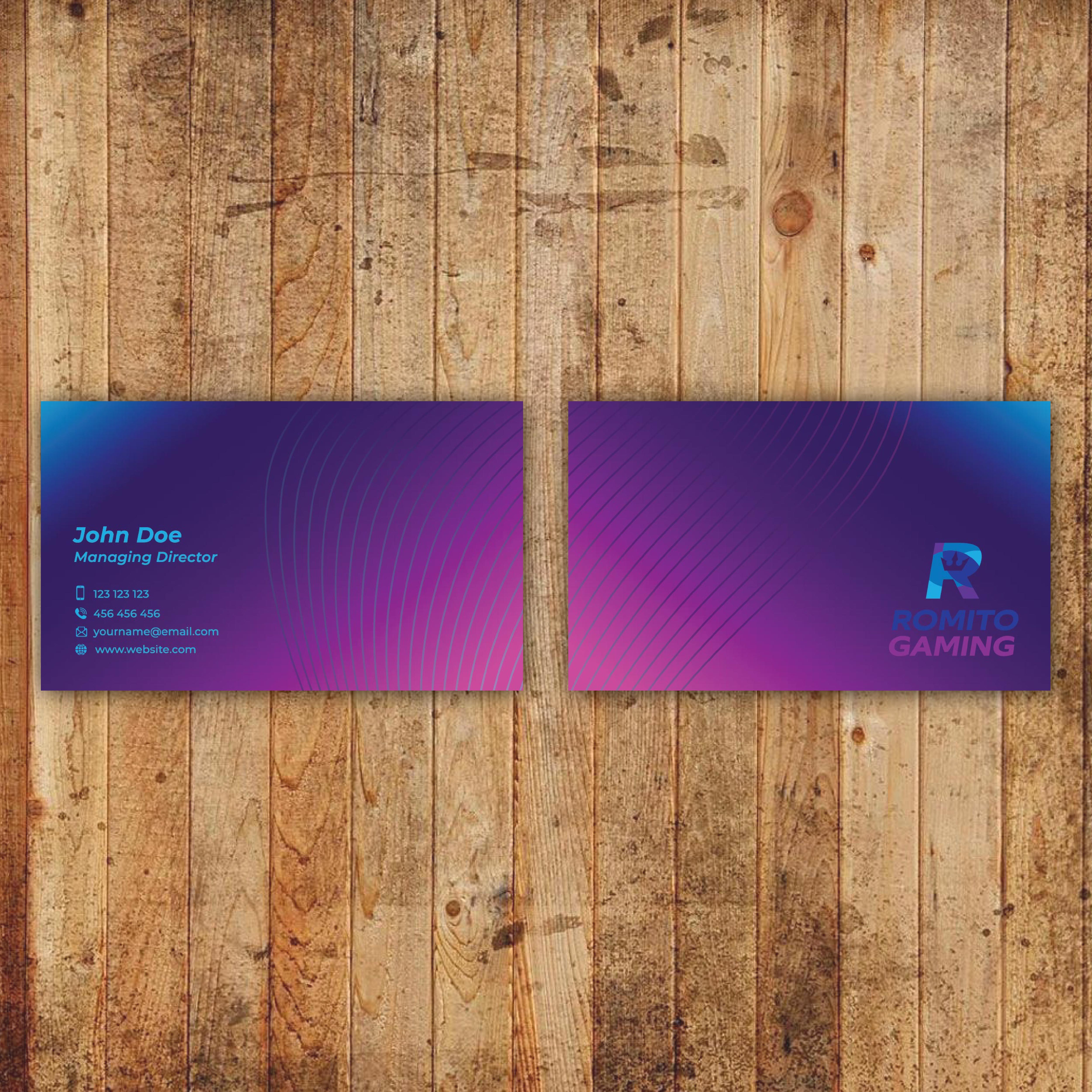 Business Card Design by Bidita Saha for Romito Gaming, LLC | Design #31094141