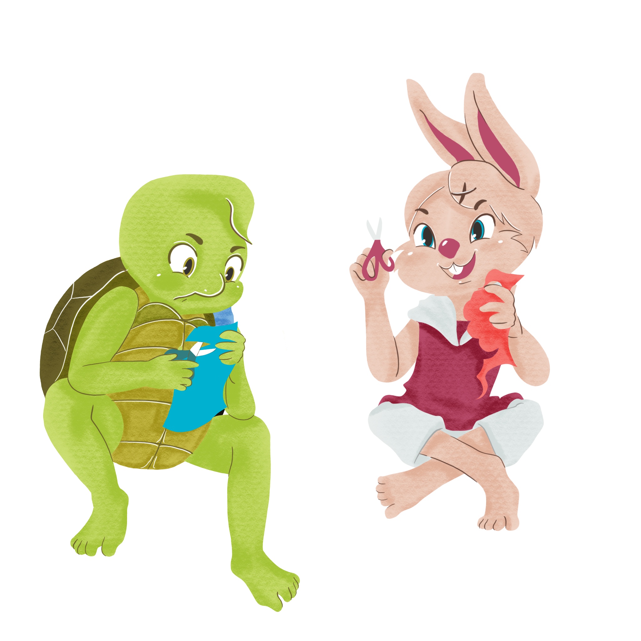 Character Design by arneilynae for Tortoise and Hare | Design #31172199