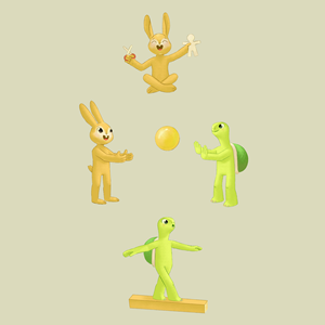 Design de Figurine par Deersing pour Tortoise and Hare | Design #31173584