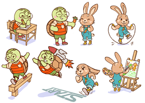 Character Design by StefanArtDesign for Tortoise and Hare | Design: #31182877