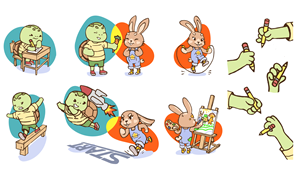 Character Design by StefanArtDesign for Tortoise and Hare | Design: #31221897