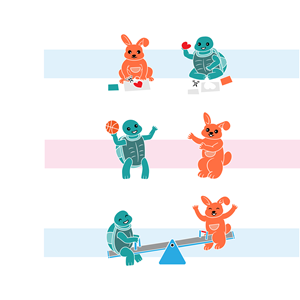 Character Design by TripleAesthetic for Tortoise and Hare | Design: #31164567