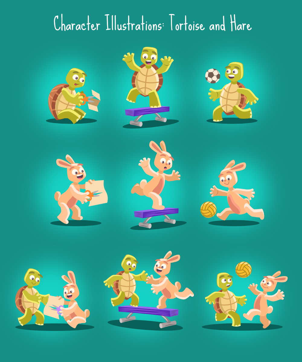 Character Design by juanramirez.on for Tortoise and Hare | Design #31153521