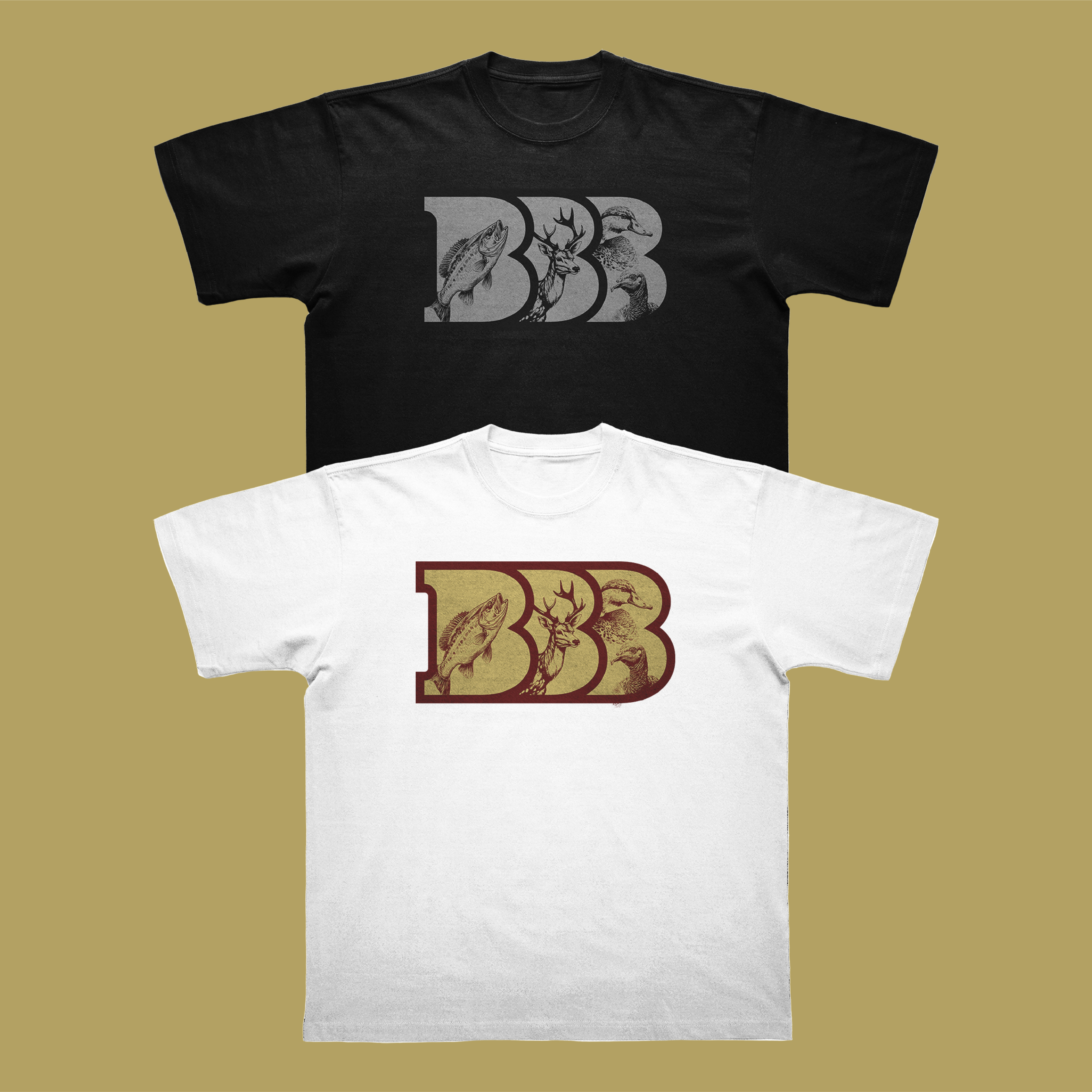 T-shirt Design by Rifqi 7 for Bass, Bucks, And Birds | Design #31145436