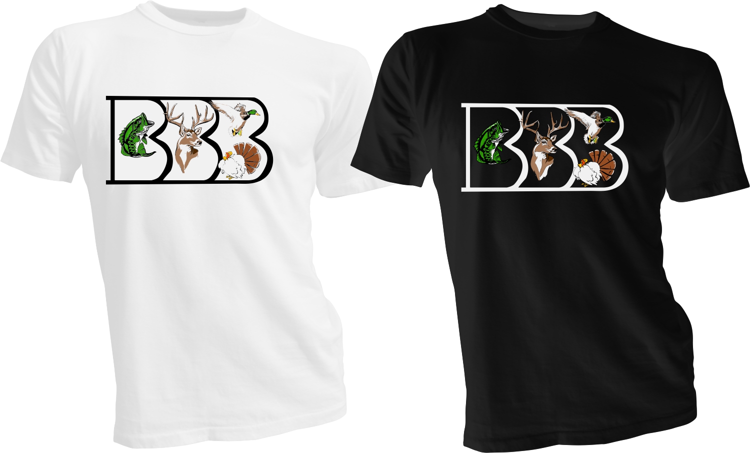 T-shirt Design by bacujkov for Bass, Bucks, And Birds | Design #31166377