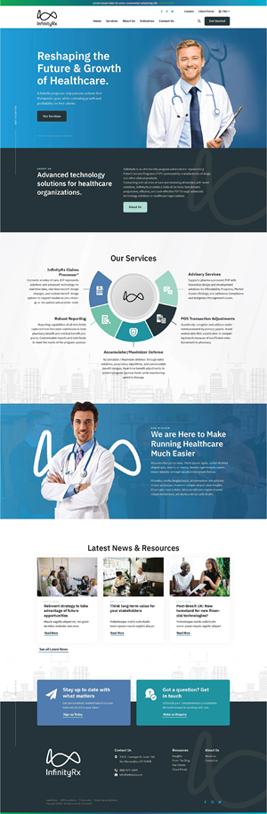 Web Design by Intricate for InfinityRx | Design: #31140114