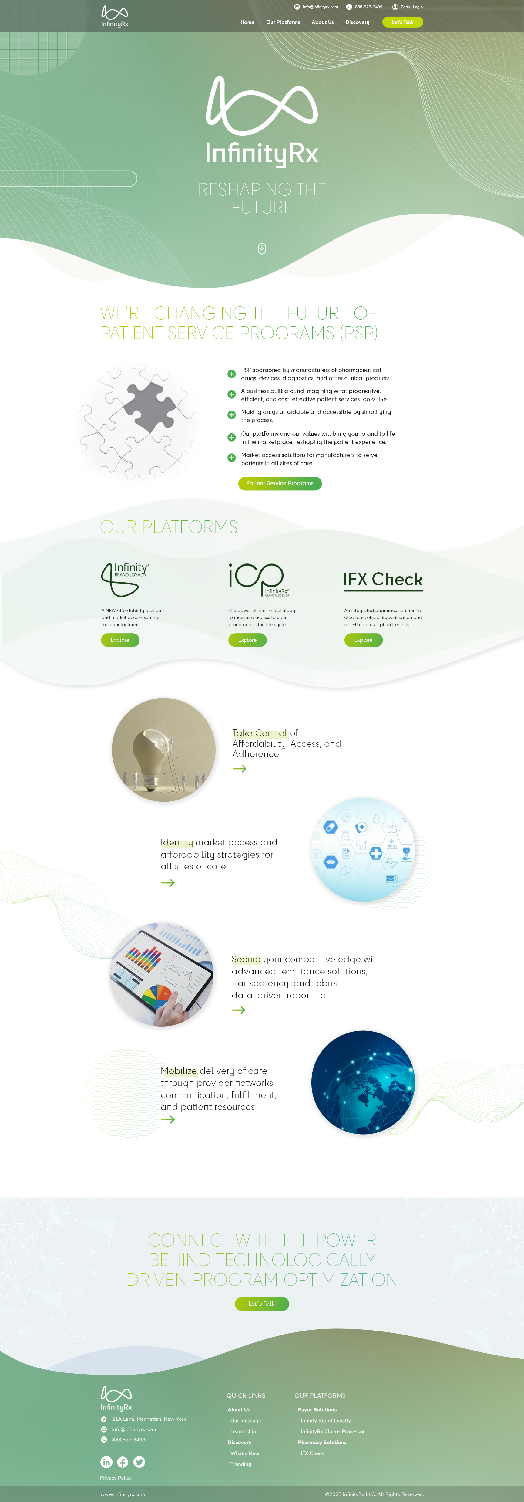 Web Design by C9 Designs for InfinityRx | Design #31131017