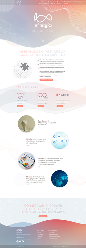 Web Design by C9 Designs for InfinityRx | Design: #31131018