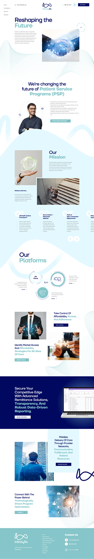 Diseño Web por Hafsa Fatymah para InfinityRx | Diseño: #31122704