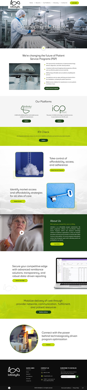 Web Design by pb for InfinityRx | Design: #31105465