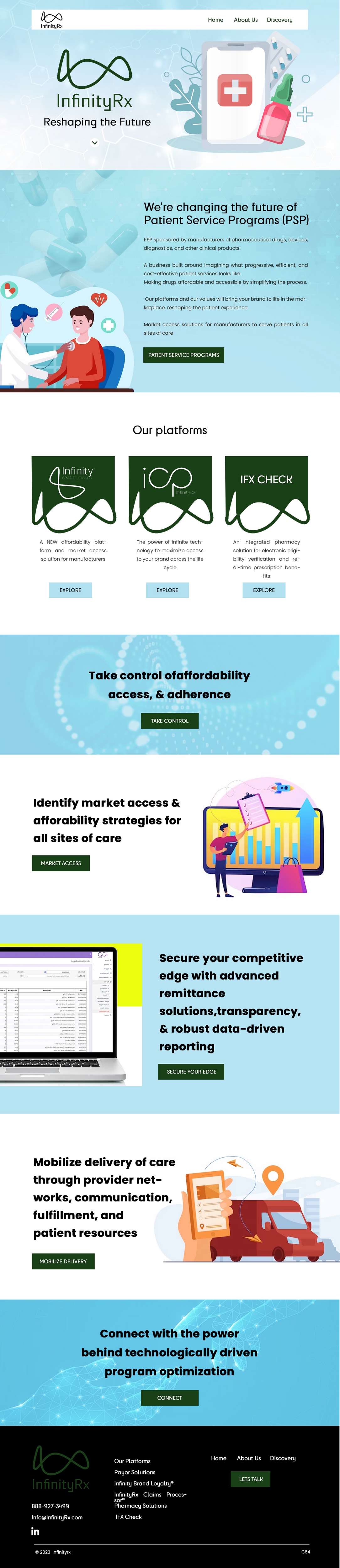 Web Design by pb for InfinityRx | Design #31105466