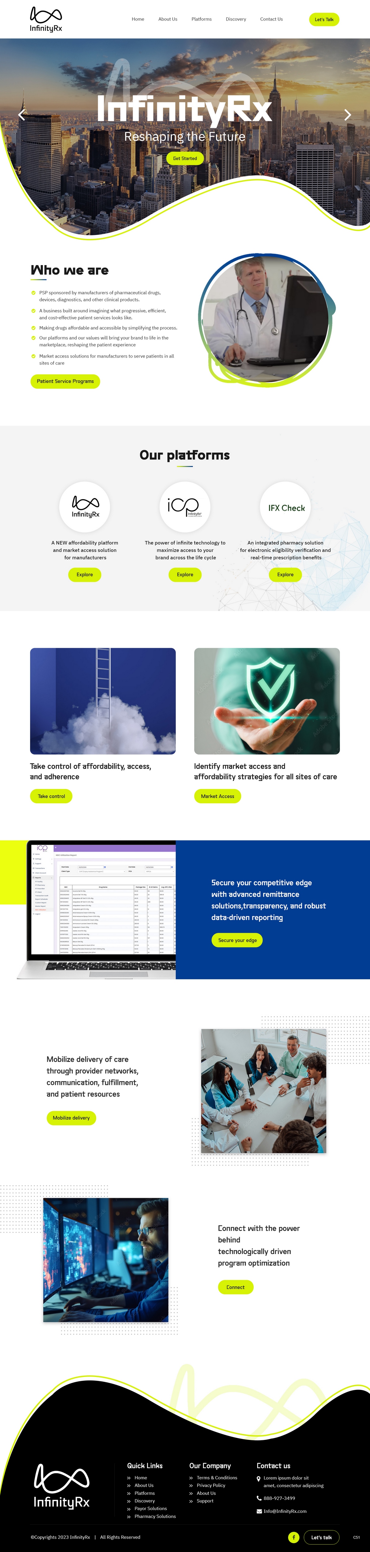Web Design by pb for InfinityRx | Design #31105467