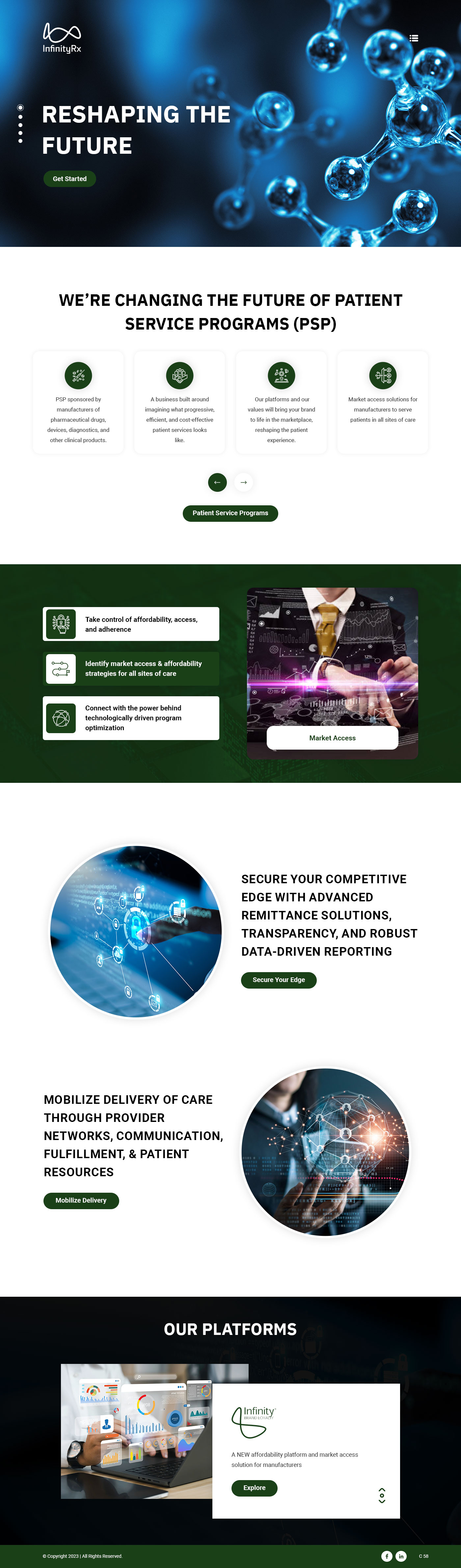 Web Design by pb for InfinityRx | Design #31105469