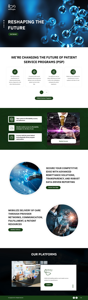 Web Design by pb for InfinityRx | Design: #31105469