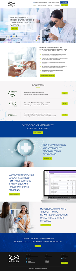 Web Design by pb for InfinityRx | Design: #31105473