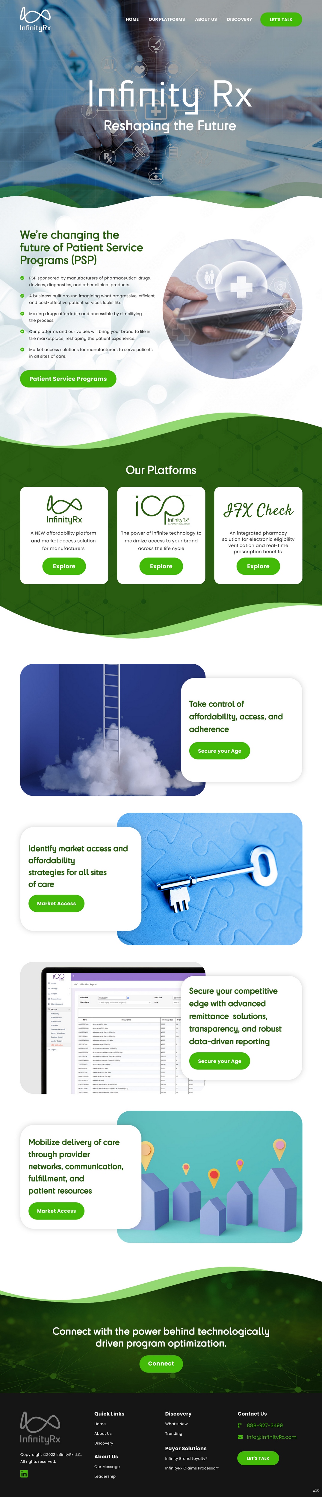 Web Design by pb for InfinityRx | Design #31105474