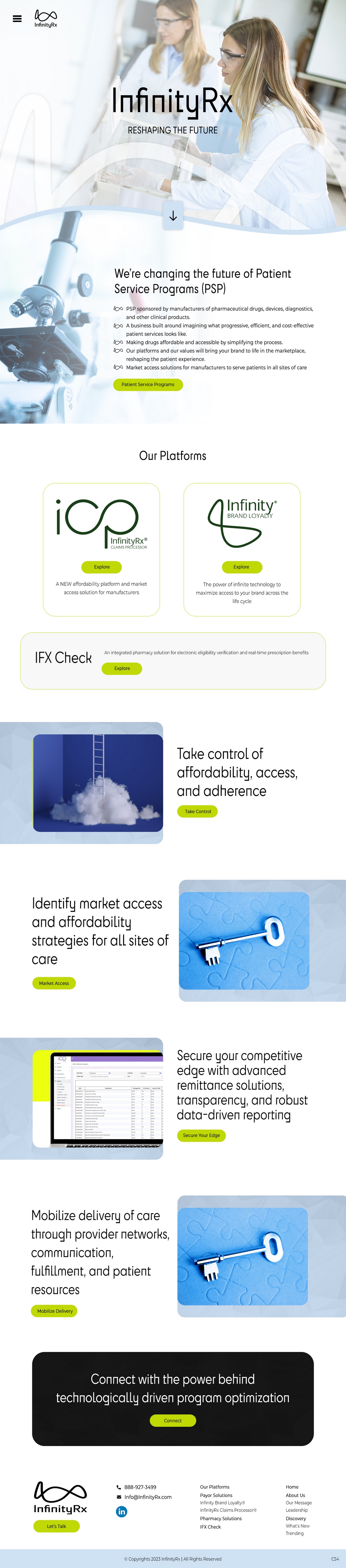 Web Design by pb for InfinityRx | Design #31112121