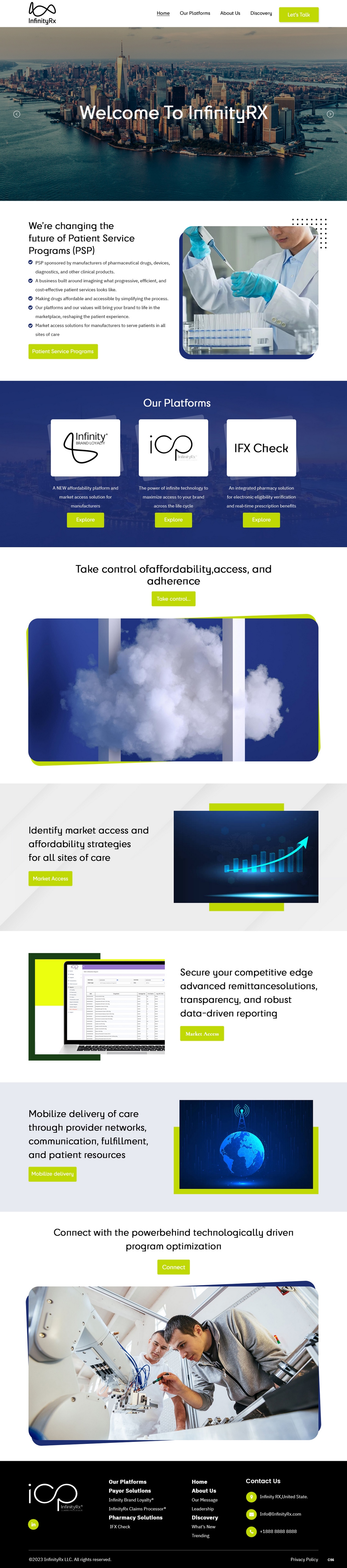 Web Design by pb for InfinityRx | Design #31112122