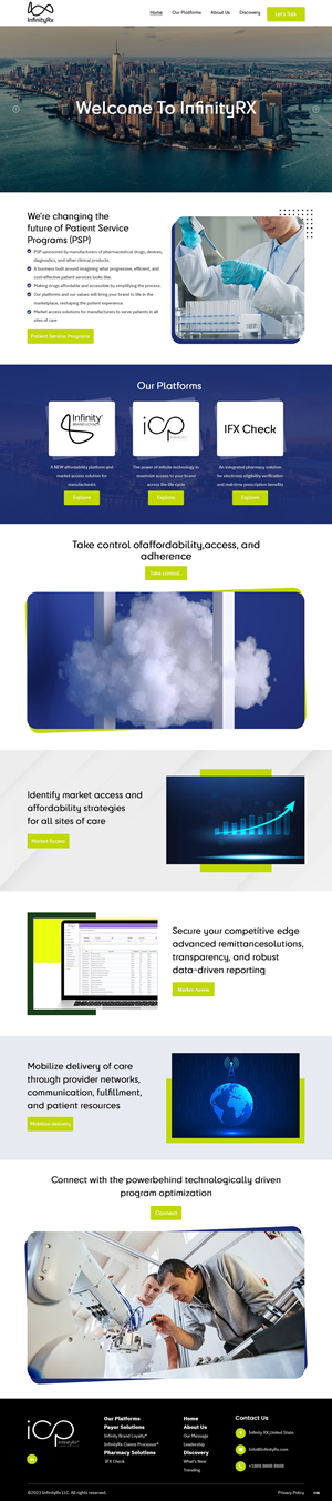 Web Design by pb for InfinityRx | Design: #31112122