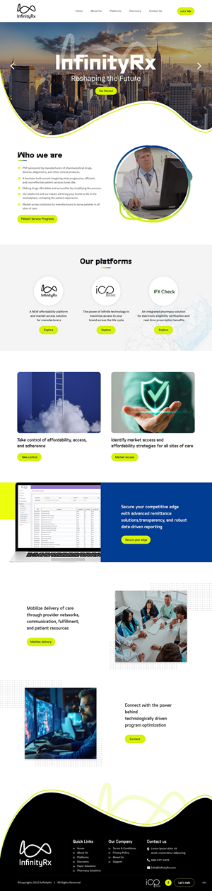 Web Design by pb for InfinityRx | Design: #31112123