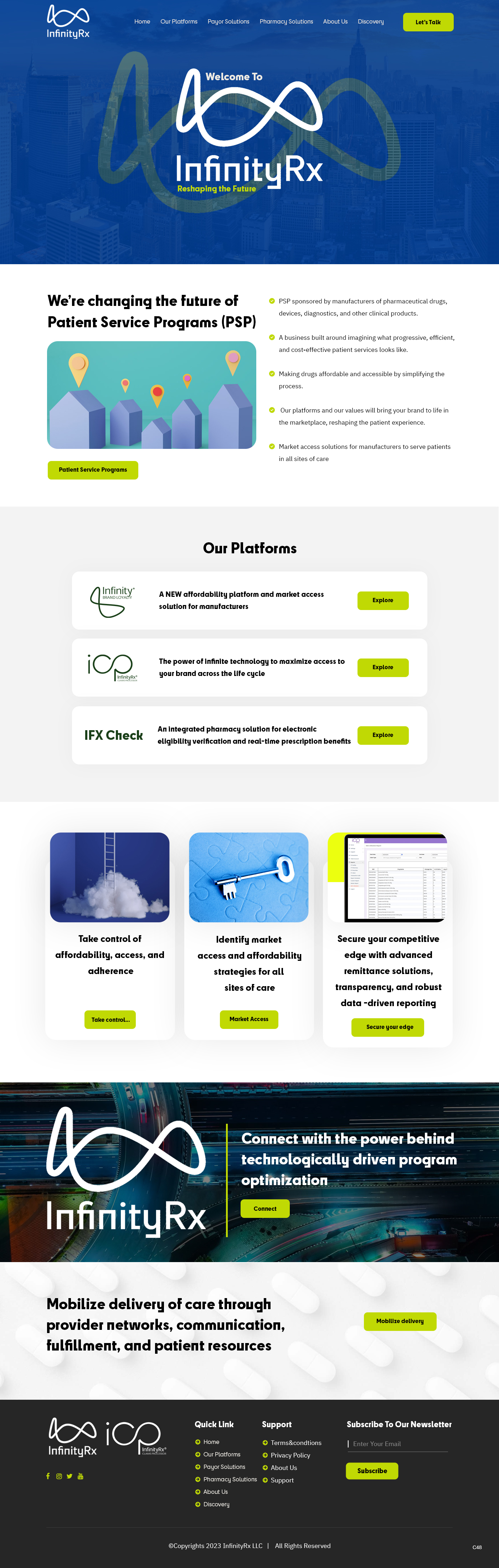 Web Design by pb for InfinityRx | Design #31112124