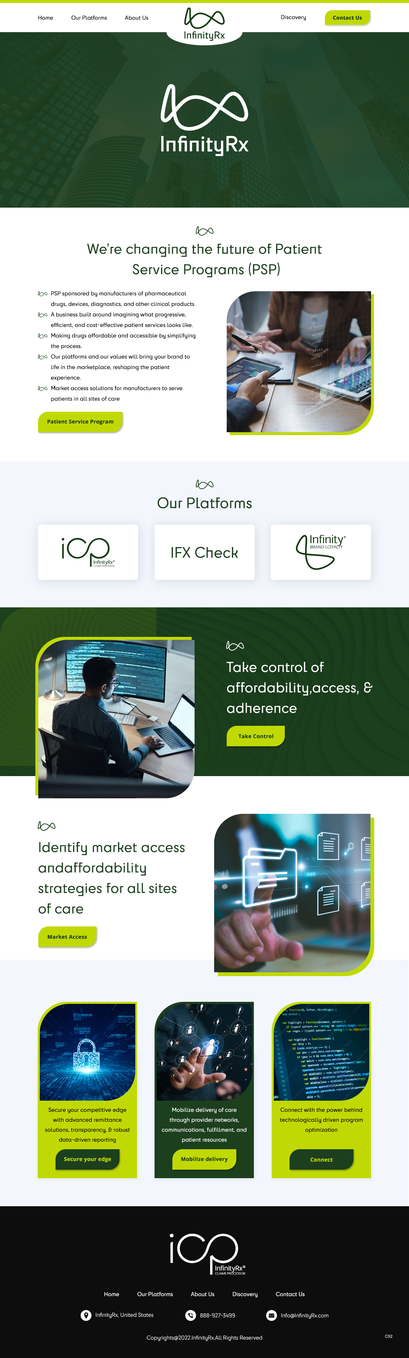 Web Design by pb for InfinityRx | Design #31112125
