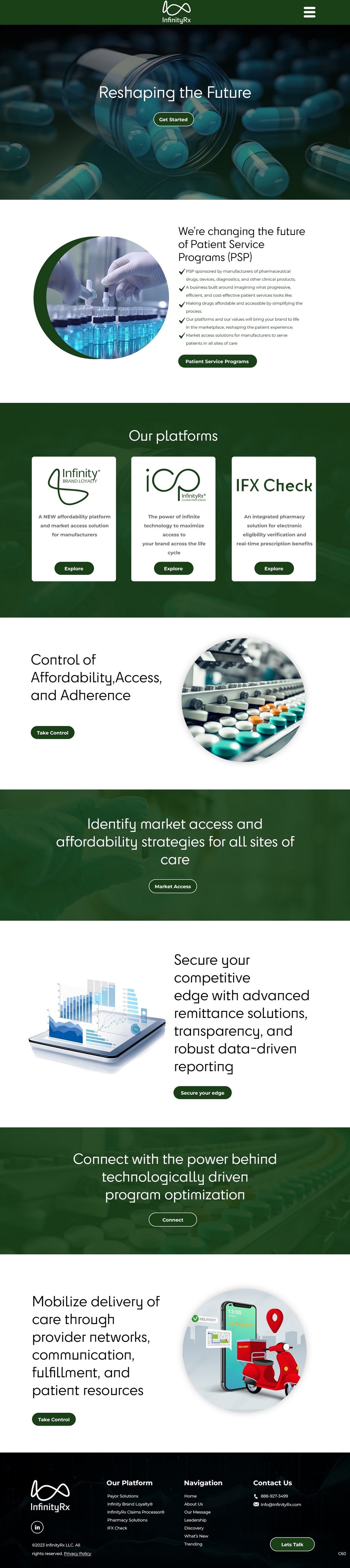 Web Design par pb pour InfinityRx | Design #31112127