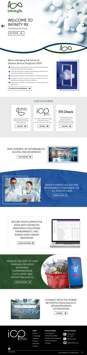 Web Design by pb for InfinityRx | Design: #31112128