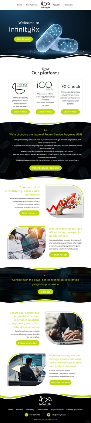 Web Design by pb for InfinityRx | Design: #31112129