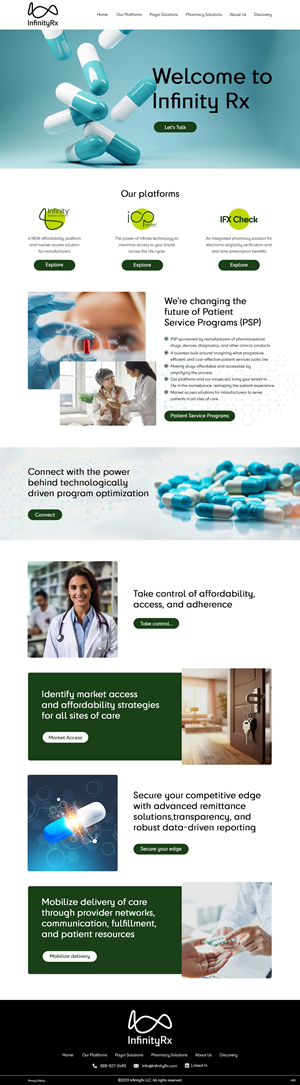 Web Design by pb for InfinityRx | Design: #31112130
