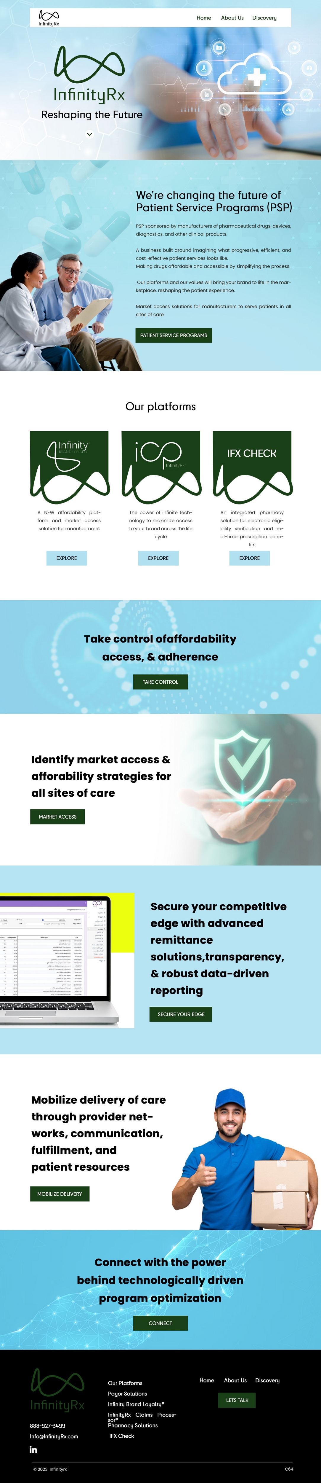 Web Design par pb pour InfinityRx | Design #31134373