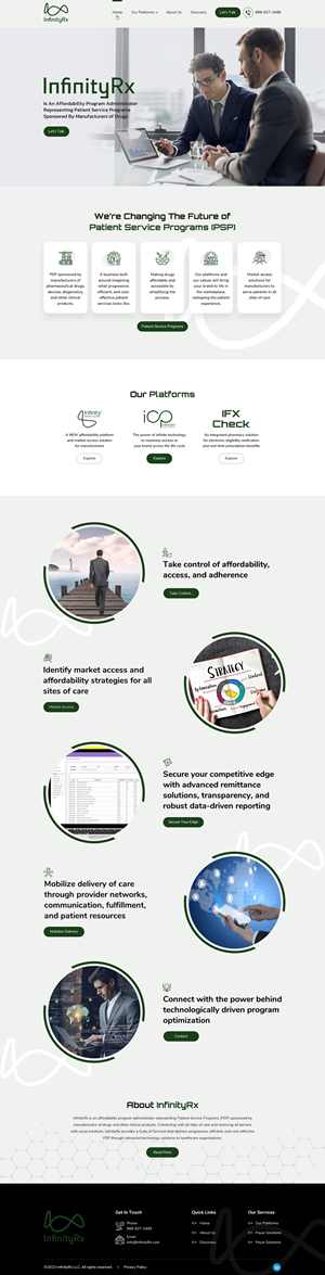 Web Design by Sbss for InfinityRx | Design: #31104281