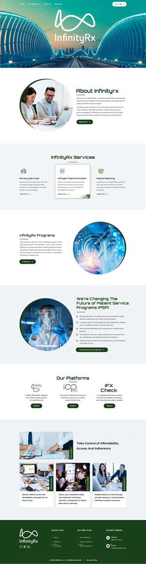 Web Design by Sbss for InfinityRx | Design: #31111155