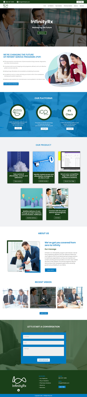 Web Design by Creations Box 2015 for InfinityRx | Design #31110294