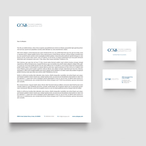 Business Card Design by LR Design for Cline Carroll & Bartell LLP | Design: #31134125