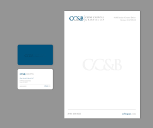 Business Card Design by Andrés Sebastián for Cline Carroll & Bartell LLP | Design #31106384