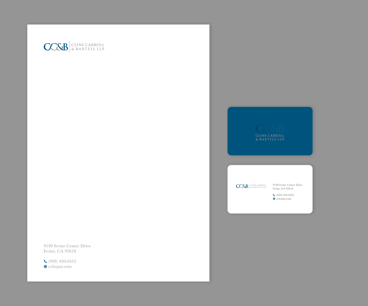 Business Card Design by Andrés Sebastián for Cline Carroll & Bartell LLP | Design #31106805