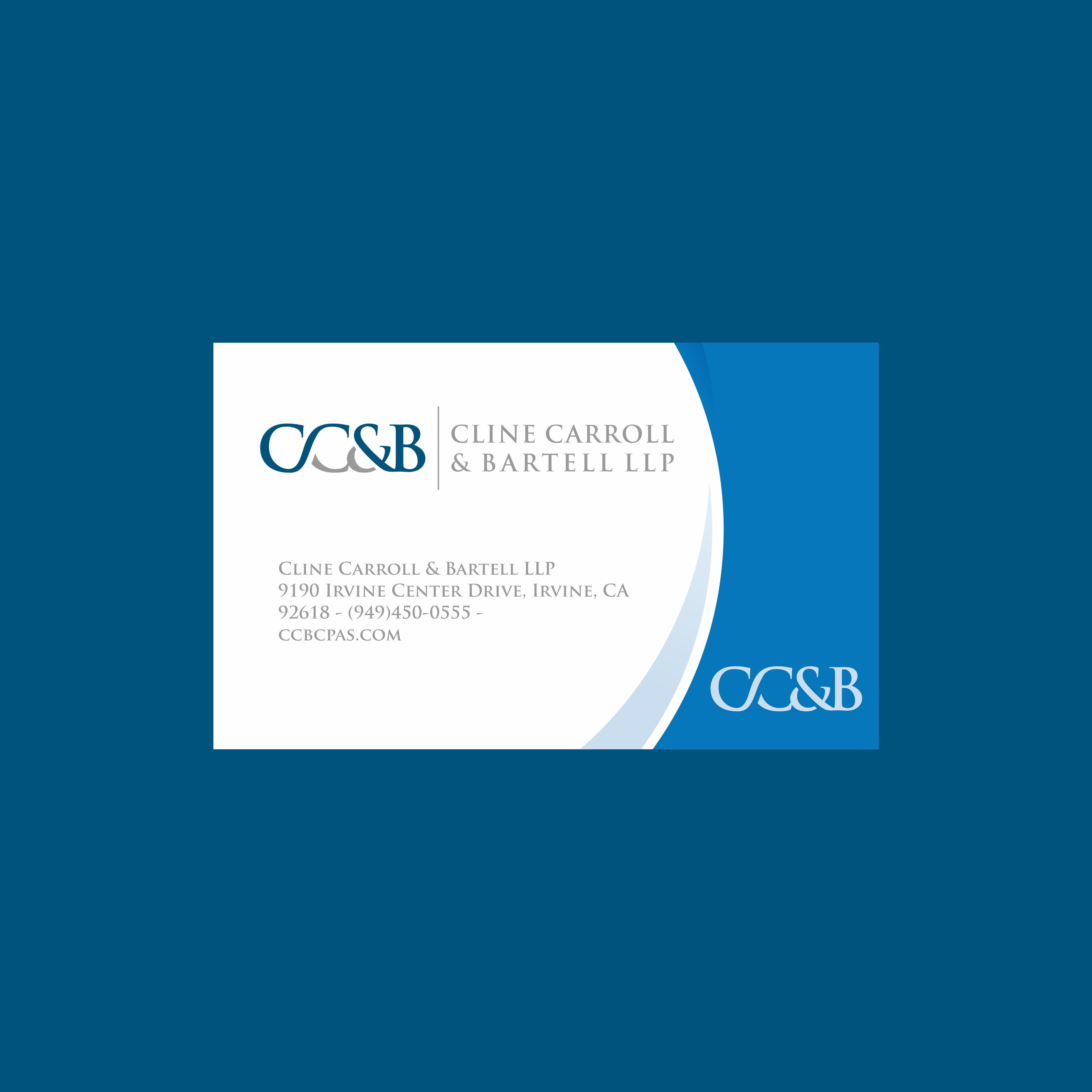 Business Card Design by mifaro art for Cline Carroll & Bartell LLP | Design #31127098