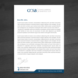 Business Card Design by WellDesign for Cline Carroll & Bartell LLP | Design: #31104724