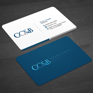 Business Card Design by WellDesign for Cline Carroll & Bartell LLP | Design: #31106971