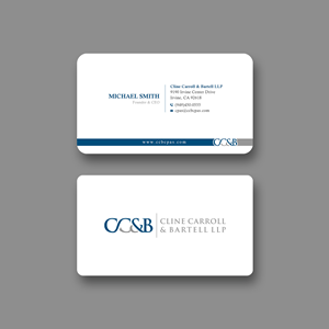Business Card Design by Sun Moon Graphic Designer for Cline Carroll & Bartell LLP | Design #31104917
