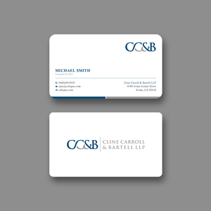 Business Card Design by Sun Moon Graphic Designer for Cline Carroll & Bartell LLP | Design: #31104918