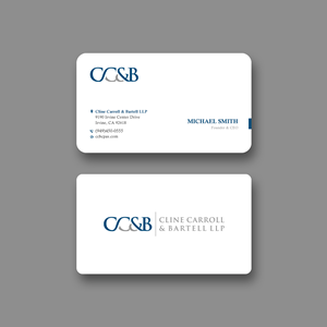 Business Card Design by Sun Moon Graphic Designer for Cline Carroll & Bartell LLP | Design: #31104919
