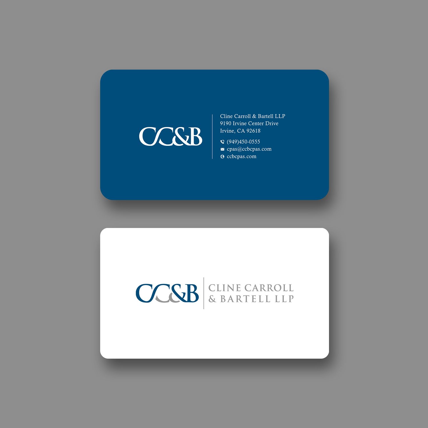 Business Card Design by Sun Moon Graphic Designer for Cline Carroll & Bartell LLP | Design #31104920