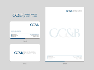 Business Card Design by Sun Moon Graphic Designer for Cline Carroll & Bartell LLP | Design: #31104930
