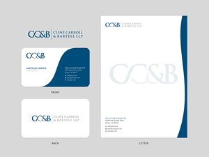 Business Card Design by Sun Moon Graphic Designer for Cline Carroll & Bartell LLP | Design: #31104935