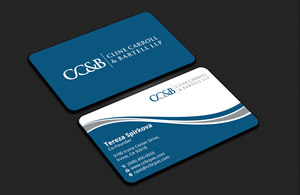 Business Card Design by DesignerShahadat for Cline Carroll & Bartell LLP | Design: #31114774