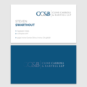 Business Card Design by YourLogoMaster for Cline Carroll & Bartell LLP | Design: #31121472