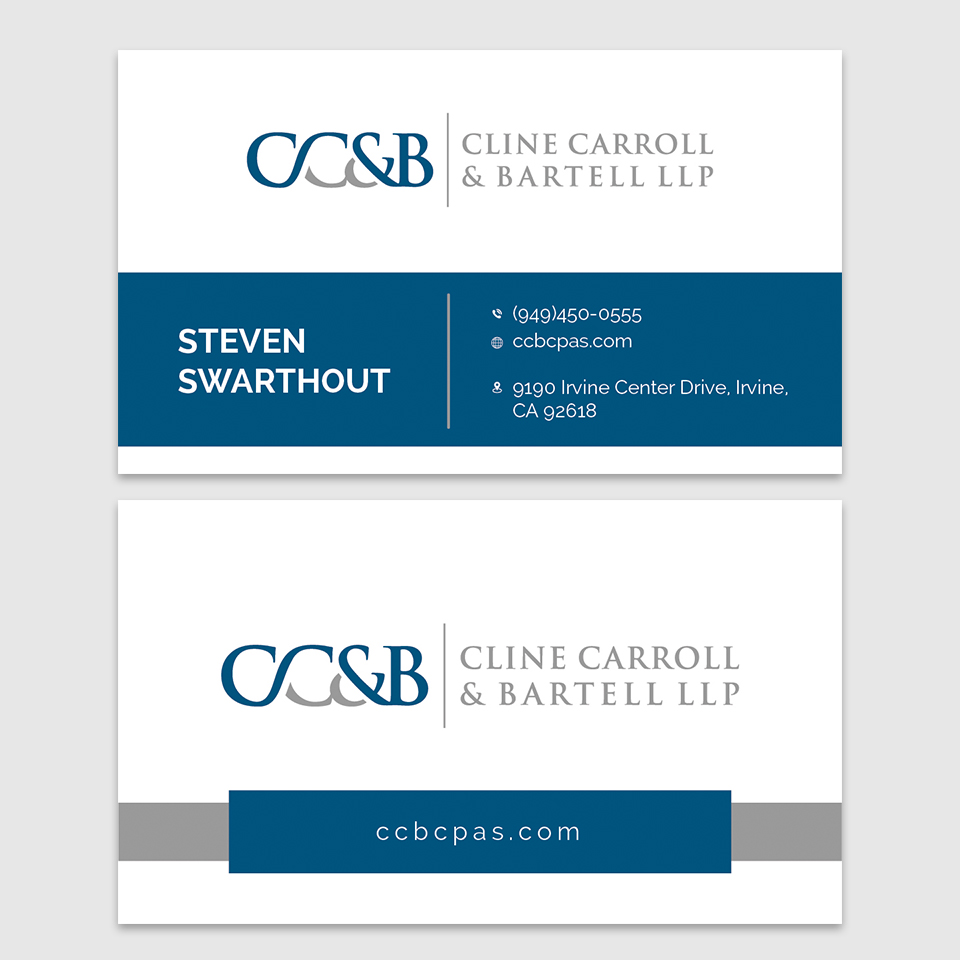 Business Card Design by YourLogoMaster for Cline Carroll & Bartell LLP | Design #31121473